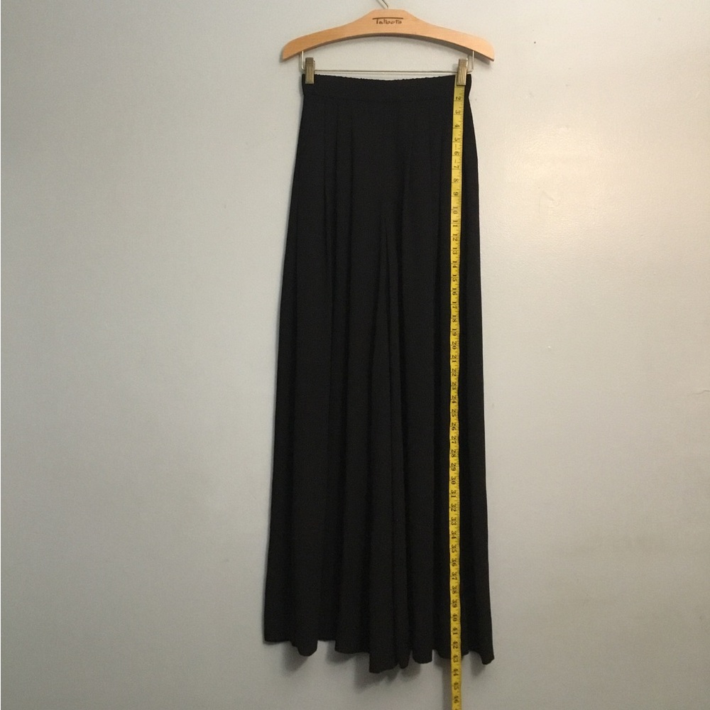 J. Crew Black Wide-Leg Trousers